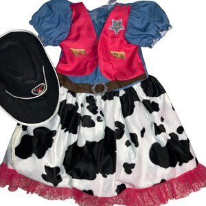 LMYOVE Cowgirl Halloween Costume Role Play Party Helloween Christmas Dress M